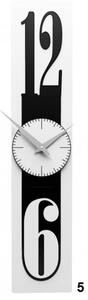 Designové hodiny 10-026 CalleaDesign Thin 58cm (více barevných variant) Barva černá klasik-5 - RAL9017