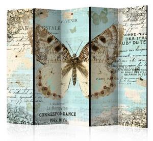 Paraván - Postcard with butterfly II [Room Dividers]