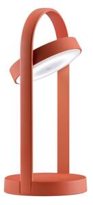 Pedrali Červená kovová bezdrátová stolní LED lampa Giravolta 33 cm