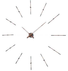 Designové nástěnné hodiny Nomon Merlin Walnut Graphite 125cm