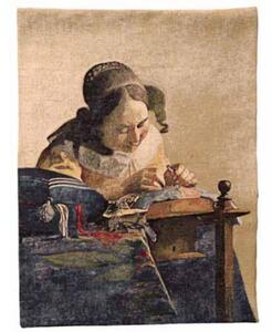 Gobelín - La Dentellière by Vermeer