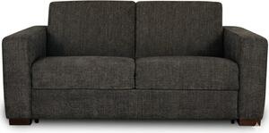 Pohovka na každodení spaní NOMI s rozkladem, 140, tm. šedá (madeira dark grey)
