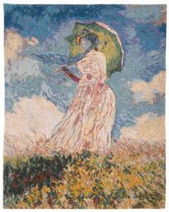 Gobelín - Femme à l’ombrelle by Monet
