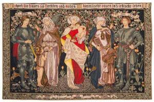 Vlámský gobelín tapiserie - Hommage by William Morris