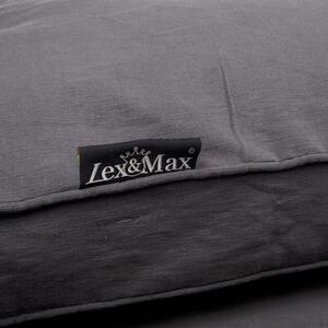 Lex & Max Luxusní potah na pelíšek pro psa Lex & Max Professional 90 x 65 cm | antracit