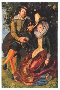 Vlámský gobelín tapiserie - Rubens a Isabella Brant