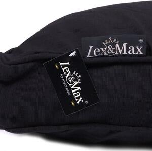 Lex & Max Luxusní potah na pelíšek pro psa Lex & Max Professional 90 x 65 cm | černý