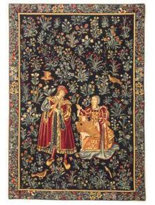 Vlámský gobelín tapiserie - Galanterie Concert Médiéval