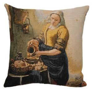Gobelínový povlak na polštář - La Laitière by Vermeer