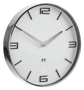 Designové nástěnné hodiny Future Time FT3010WH Flat white 30cm