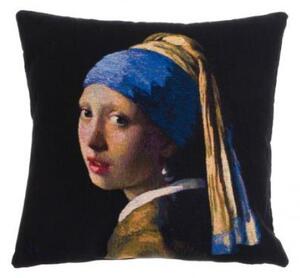Gobelínový povlak na polštář - Girl with a Pearl Earring by Vermeer