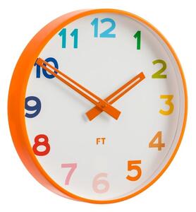 Dětské nástěnné hodiny Future Time FT5010OR Rainbow orange 30cm