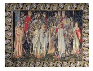 Vlámský gobelín tapiserie - Quête du Graal by William Morris