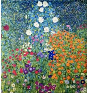 Vlámský gobelín tapiserie - Flower Garden III by Klimt