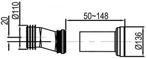 WC kompletní balíček 33: WC B-8030R černé matné s měkkým zavíráním sedátka a sanitární modul 805S černý