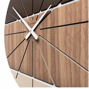Designové hodiny 10-214 CalleaDesign Benjamin 60cm (více variant dýhy) Dýha bělený dub - 81