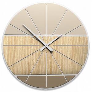 Designové hodiny 10-214 CalleaDesign Benjamin 60cm (více variant dýhy) Dýha bělený dub - 81