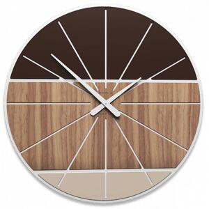 Designové hodiny 10-214 CalleaDesign Benjamin 60cm (více variant dýhy) Dýha černý ořech - 85