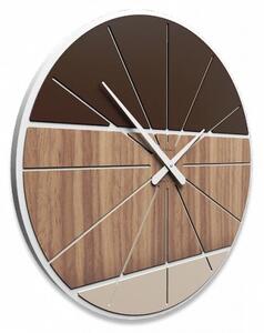 Designové hodiny 10-214 CalleaDesign Benjamin 60cm (více variant dýhy) Dýha bělený dub - 81