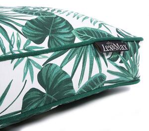 Lex & Max Luxusní potah na pelíšek pro psa Lex & Max Leaves 75 x 50 cm | zelený