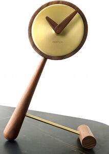 Designové stolní hodiny Nomon Small Puntero Gold 26cm