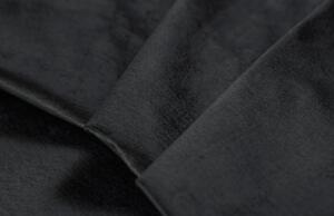 Tmavě šedá sametová třímístná rozkládací pohovka MICADONI BYRON 250 cm