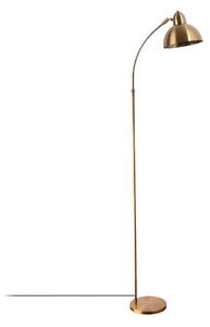 Stojací lampa v mosazné barvě s kovovým stínidlem (výška 162 cm) Marzeo – Opviq lights