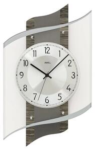 Designové nástěnné hodiny 5519 řízené rádiovým signálem AMS 48cm