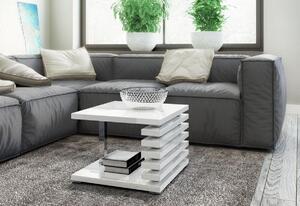 Konferenční stolek KYOTO, 60x44x60, bílý lesk