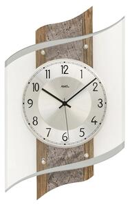 Designové nástěnné hodiny 5518 řízené rádiovým signálem AMS 48cm