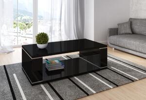 Konferenční stolek LILA, 130x43x70, černý lesk