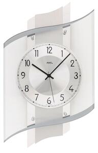 Designové nástěnné hodiny 5516 řízené rádiovým signálem AMS 48cm