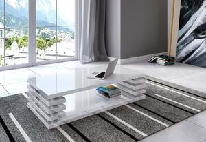 Konferenční stolek PORTO, 120x31x60, bílý