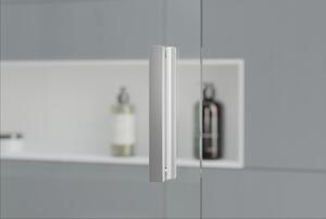 Sprchový kout Walk-In Nano NT101 s posuvnými dveřmi - čiré sklo 8 mm - možnost volby šířky