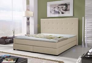 Čalouněná postel CRISTAL + matrace + rošt, 180x200 cm, sawana 01