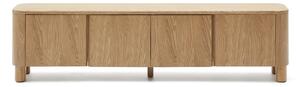TV stolek v dekoru jasanu v přírodní barvě 200x52x40 cm Salaya – Kave Home