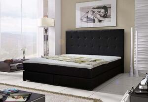 Čalouněná postel CRISTAL + matrace + rošt, 140x200 cm, sawana 14
