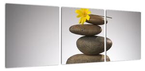 Relaxační obraz - kameny (90x30cm)