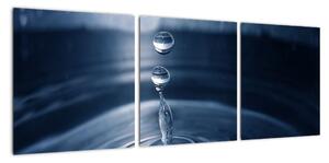 Obraz kapky vody (90x30cm)