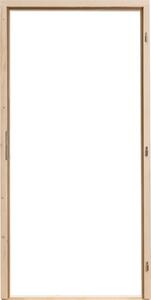 Hrdinka Obložkové zárubně 60 - 90 cm s těsněním – Šířka: 90, Orientace: prava, Šířka ostění: 10-cm