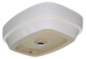 Countertop washbasin KW8083 in ceramic - 50 x 38 x 14 cm - Glossy white