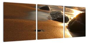 Obraz písečné pláže (90x30cm)