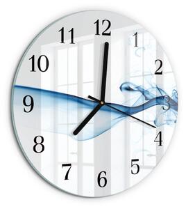 Skleněné nástěnné hodiny Abstraktní kouř zsoc-fi30-00172967
