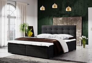 Čalouněná postel LAKE 2 + rošt + matrace + topper, 160x200, Cosmic 100