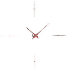 Designové nástěnné hodiny Nomon Merlin 4i red 110cm