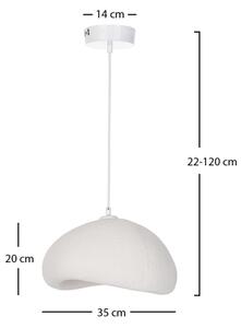 BRILAGI - Lustr na lanku WABI SABI 1xE27/40W/230V pr. 35 cm bílá