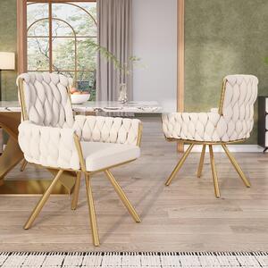 Křeslo - Židle - Jídelní židle - Pohovka - Kuchyňská židle - Bílá barva - Ergonomický design