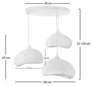 Brilagi - Lustr na lanku WABI SABI 3xE27/40W/230V pr. 60 cm bílá