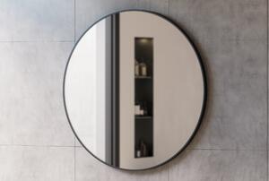 Koupelnové zrcadlo 8232 kulaté - možnost volby barvy a velikosti rámu