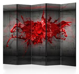 Paraván červený výbuch Velikost (šířka x výška): 135x172 cm